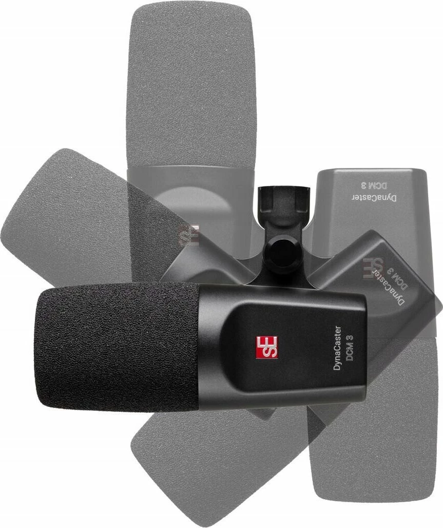 Mikrofon dinamik Lewitt SE DynaCaster DCM 3, kardioid, XLR, me pop filter të integrum, i zi