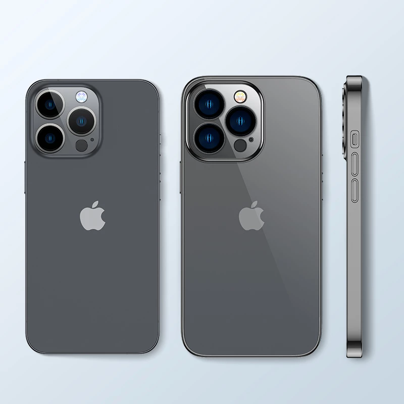 Mbështjellës Joyroom JR-14Q3 për iPhone 14 Plus, kornizë metalike, i zi