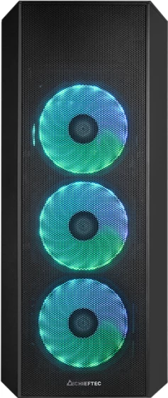 Kasë CHIEFTEC SCORPION 4 GL-04B-UC-OP, ATX, USB-C 3.2, A-RGB, e zezë