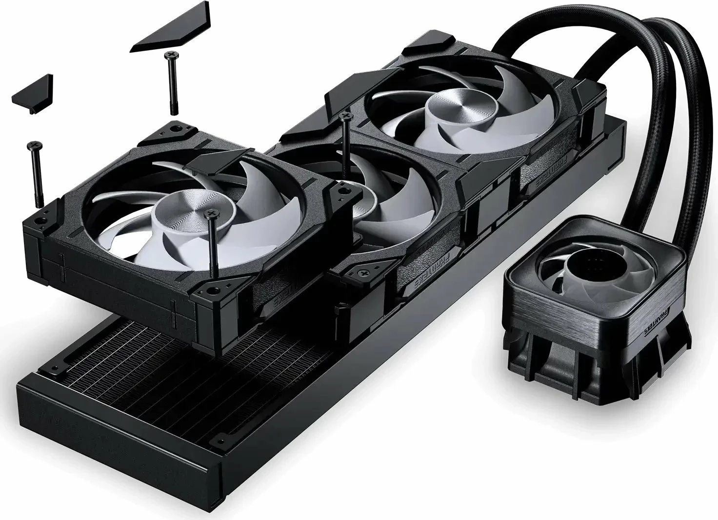 Ftohës uji AiO Phanteks Glacier One 360D30 X2 PH-GO360D30_DBK02 360mm, ARGB, i zi