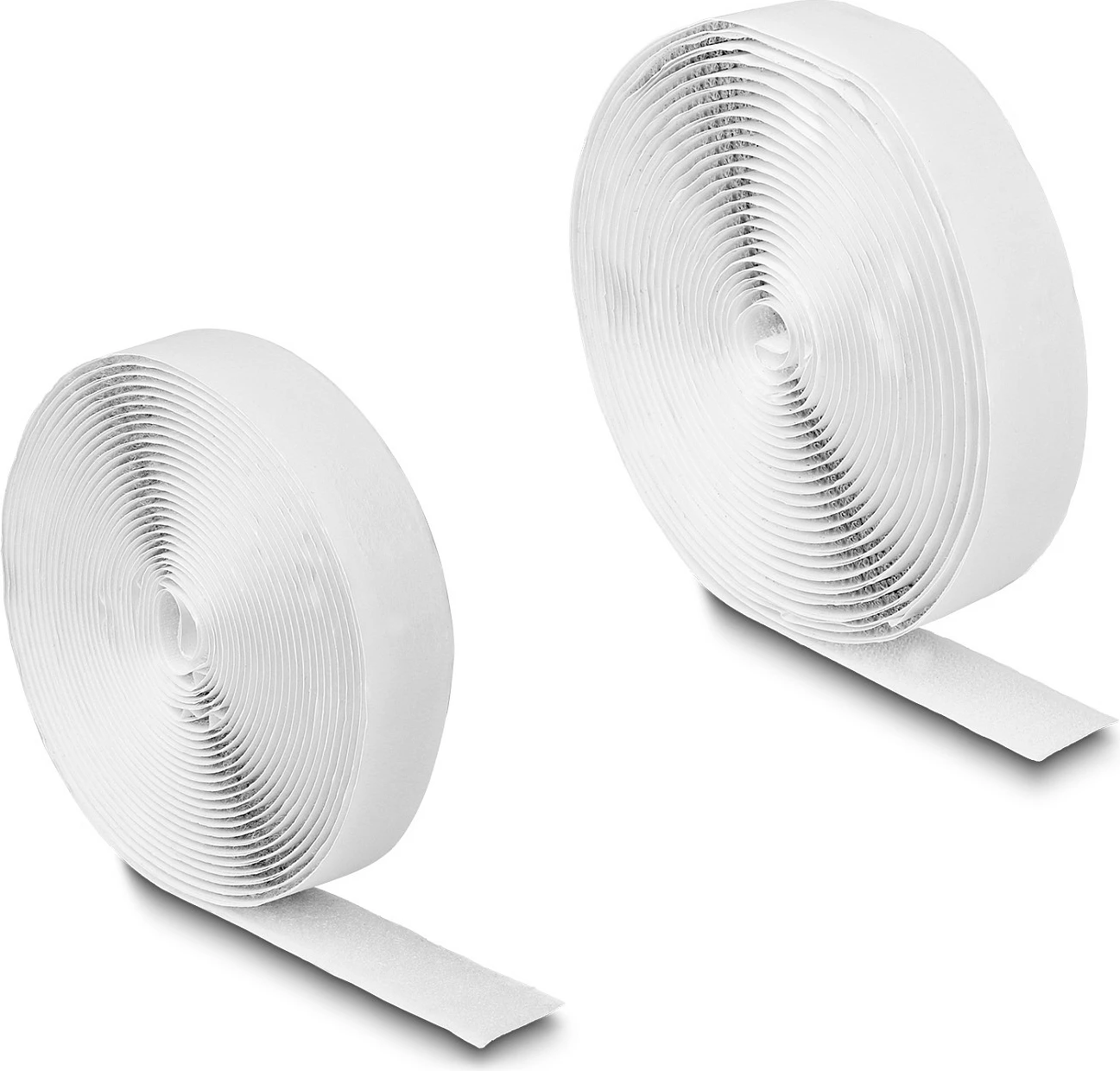 Shirit Velcro vetëngjitës DeLOCK, 5 m x 20 mm, i bardhë