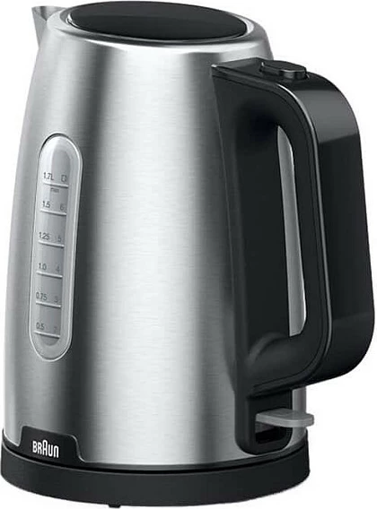 Çajnik elektrik Braun WK 1500, 1.7L, 2200W, inox, i zi