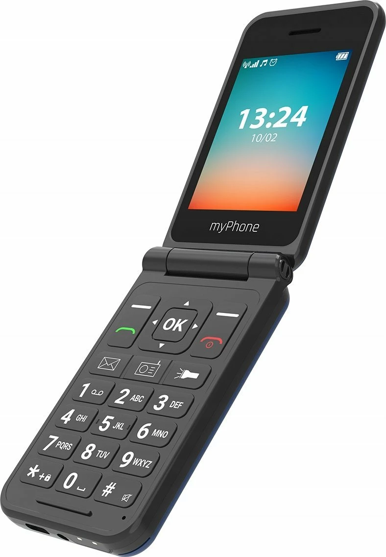 Celular myPhone FLIP LTE 4G Dual SIM 128MB/48MB 2.8\" USB-C, Blu