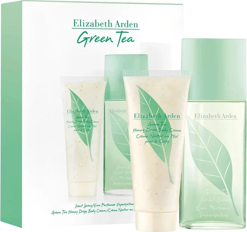Set Eau de Parfum dhe krem trupi për femra Elizabeth Arden Green Tea, 100ml + 100ml