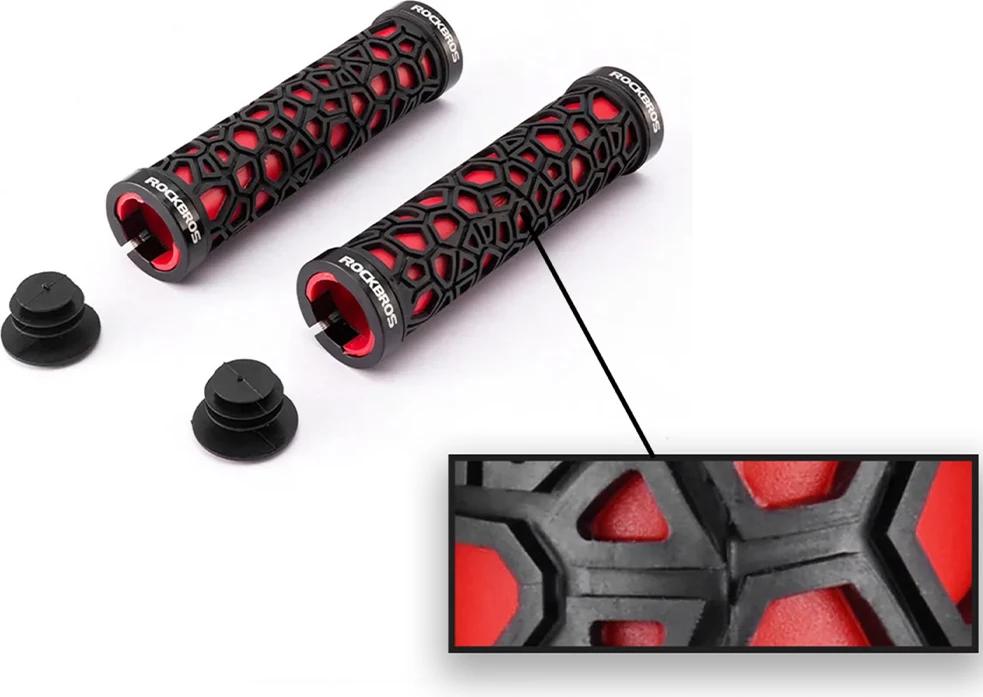 Doreza biçiklete Rockbros 2017-14ARD, e zezë dhe e kuqe