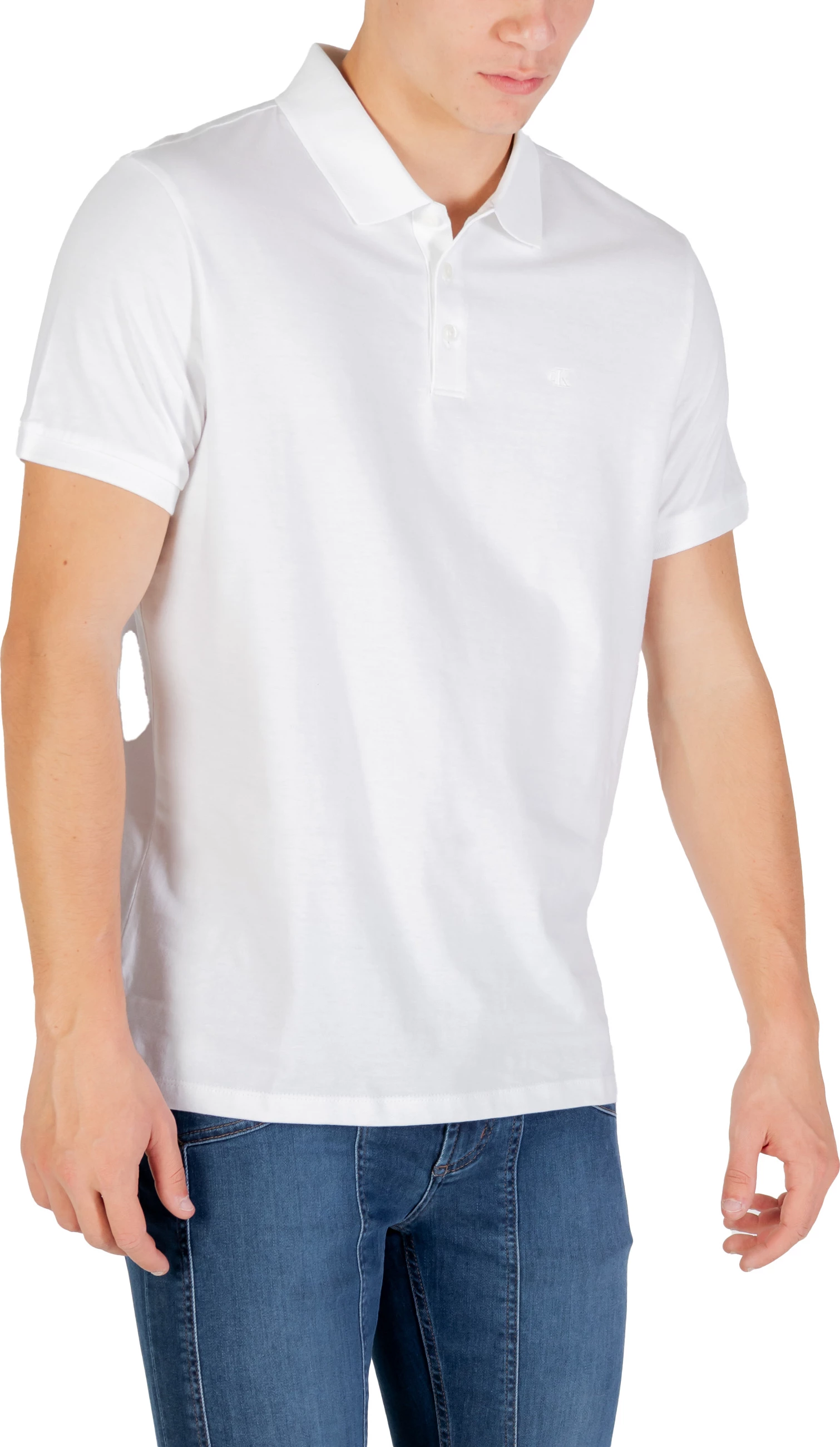 Maicë polo për meshkuj Calvin Klein Jeans LV04RD255G, e bardhë [Madhësia: S]
