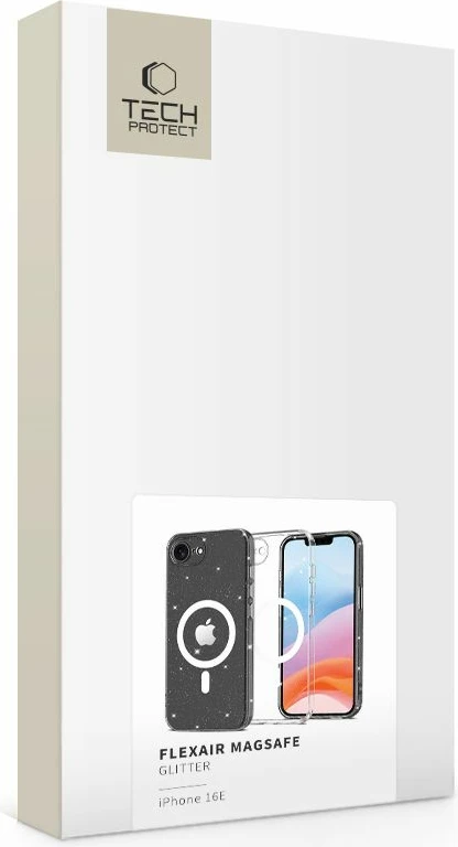 Mbështjellës Tech-Protect FlexAir për iPhone 16e, Transparent