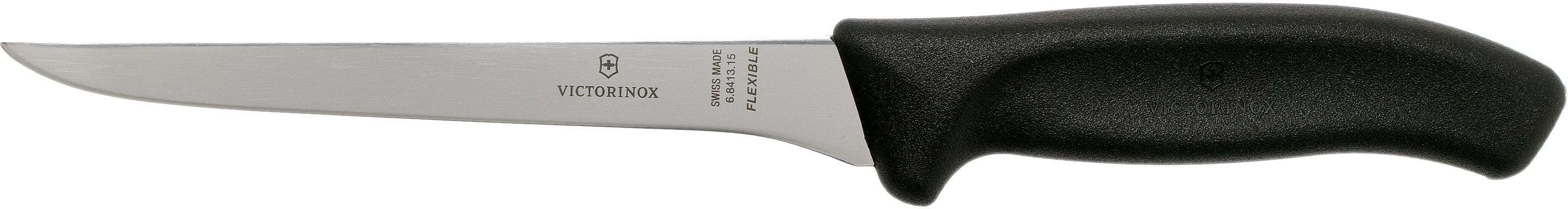 Thikë e drejtë për prerje Victorinox SwissClassic,  15cm, e zezë, me kuti 