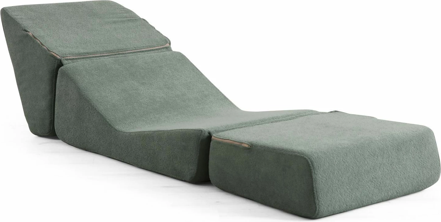 Krevat-kolltuk një vendësh Atelier del Sofa, Origami, ngjyrë e gjelbër