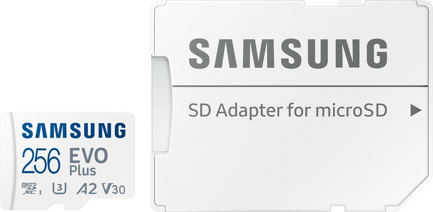 Memorie MicroSDXC Samsung MB-MC256S, 256 GB, UHS-I, 160 MB/s, Class 3 (U3), V30, Bardhë