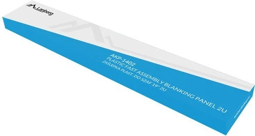 Kapak fundi Lanberg për kasat 19" 2U, ngjyrë e zezë