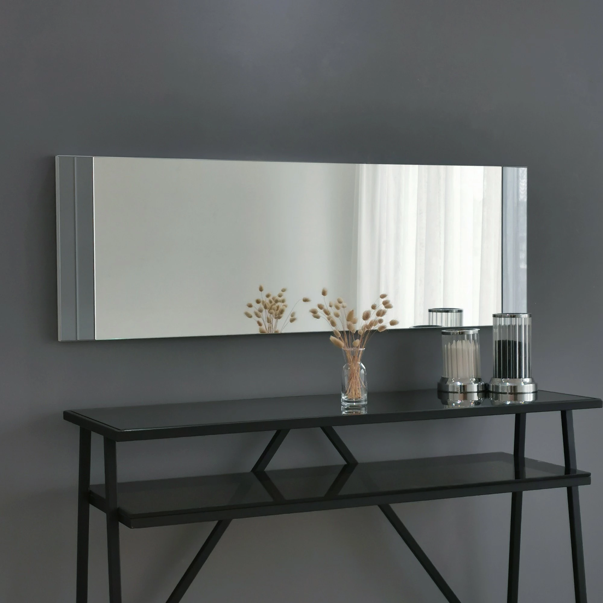 Pasqyrë moderne, ngjyrë e bardhë, Skye Decor, A351, 40x120cm