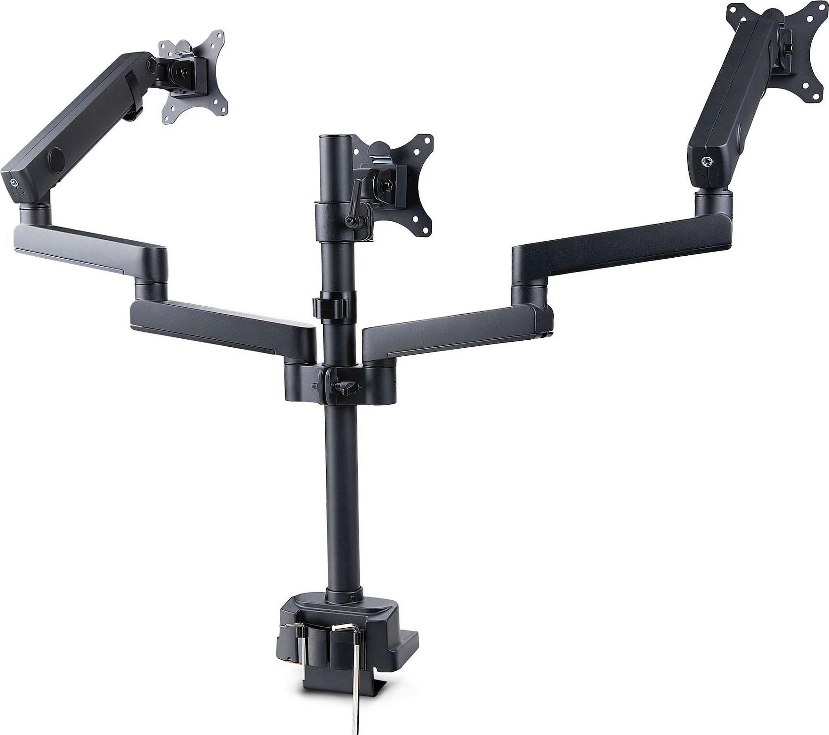 Mbajtëse tavoline për 3 monitorë StarTech, deri 27", VESA 75x75/100x100, clamp/grommet, e zezë