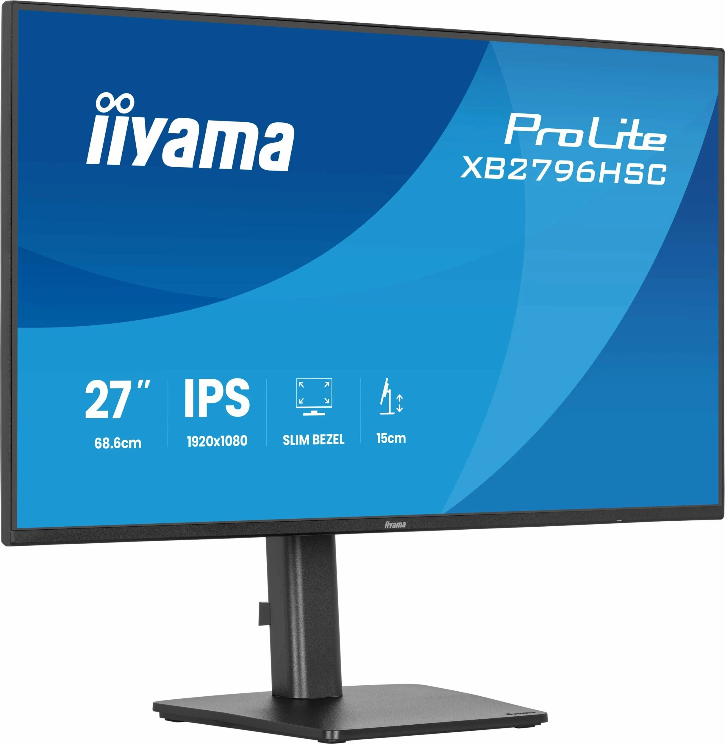 Monitor iiyama ProLite XB2796HSC-B1 27\" IPS Full HD 144Hz USB-C 65W, i zi