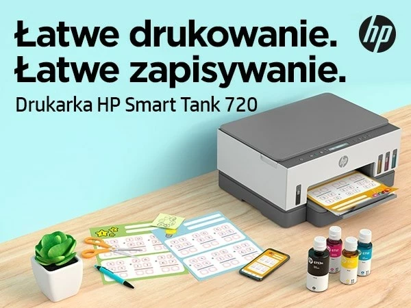 Printer HP Smart Tank 720, All-in-One, Termal inkjet, Gri