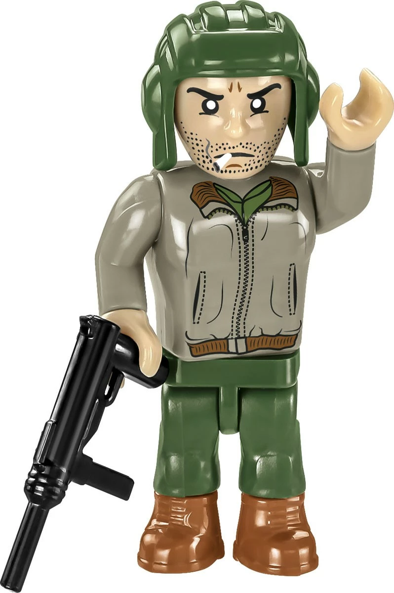 Set blloqesh Cobi M4A1 Sherman, 663 pjesë, me 2 figurina, Jeshile