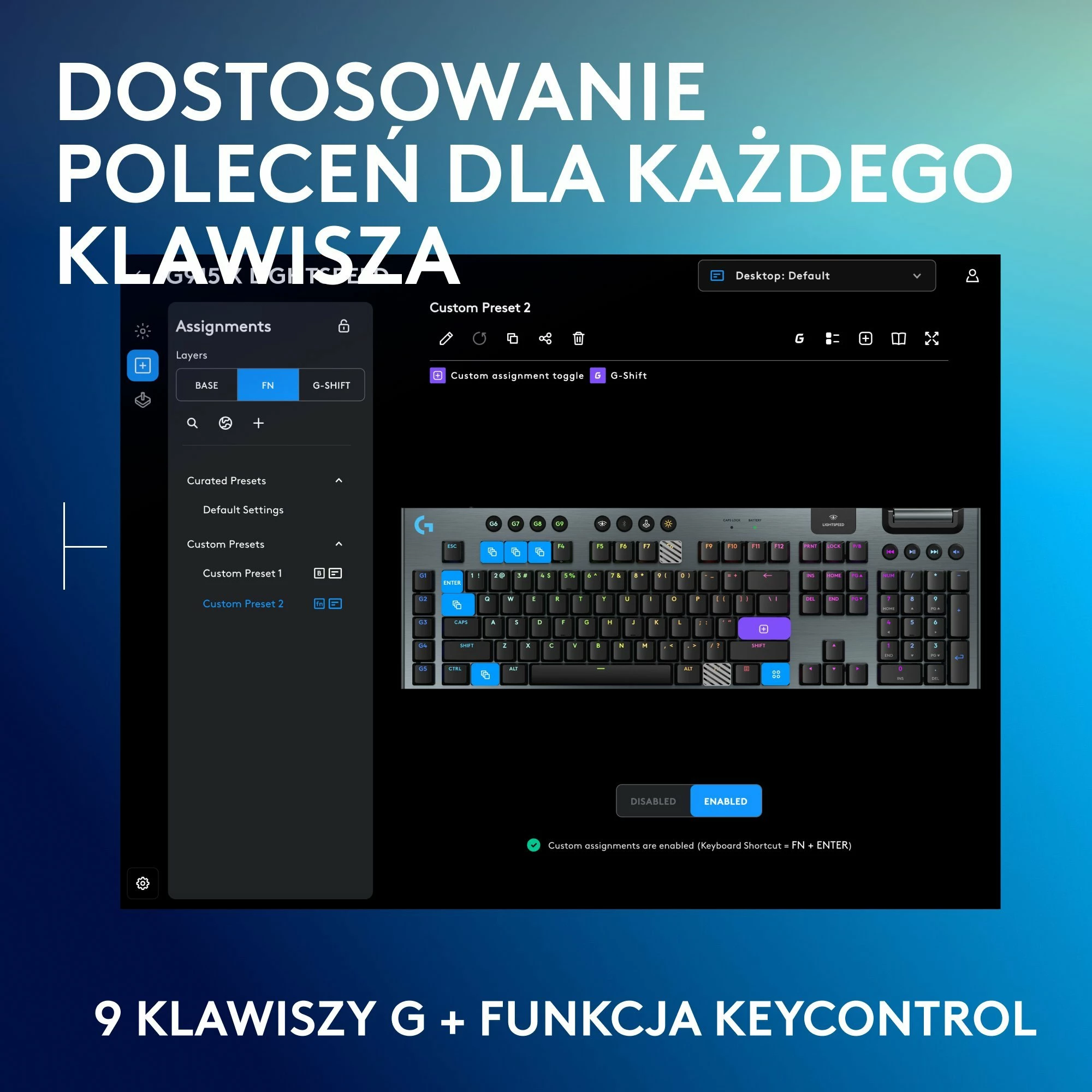 Tastierë gaming Logitech G915 X Lightspeed GL Tactile (920-012676) 100% US INTL RGB, e zezë