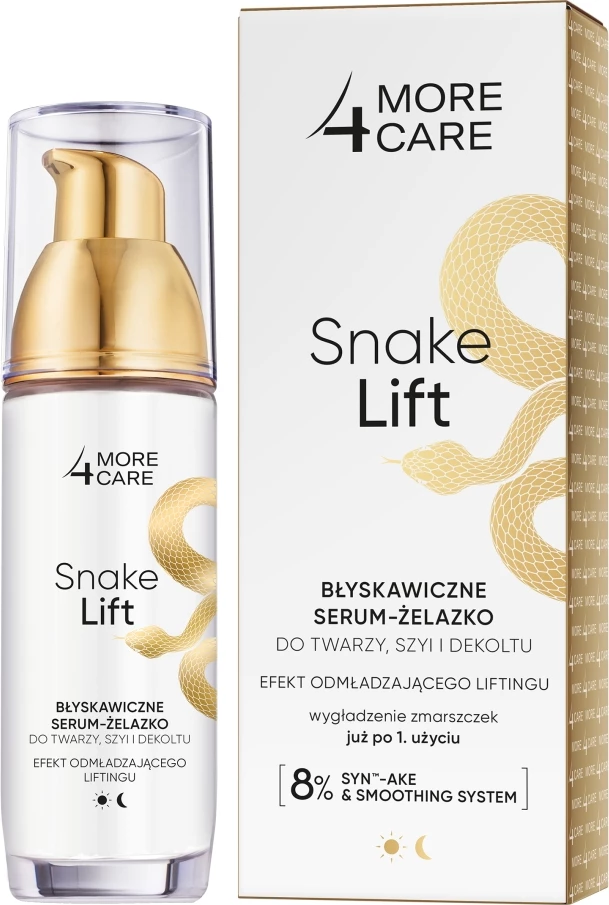 Serum për fytyrë More4Care Snake Lift Lightning Serum-Iron për femra, 35ml
