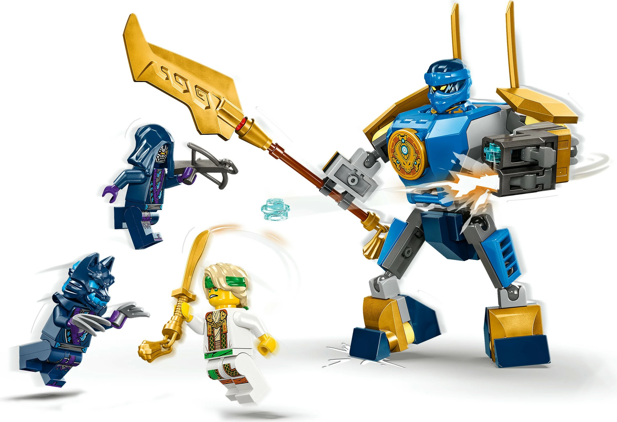 Set ndërtimi LEGO Ninjago 71805 Jay's Battle Mech, 78 pjesë, multikolor
