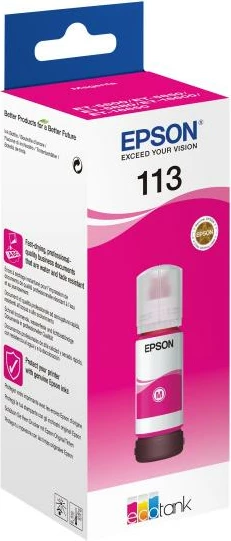 Shishe bojë pigment për printer, Epson 113 EcoTank C13T06B340, 70 ml, magenta