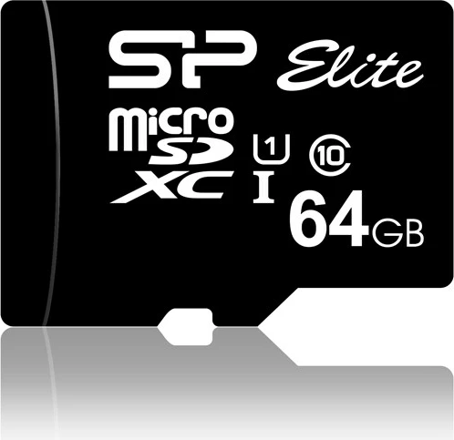 Kartë memorie Silicon Power Elite MicroSDXC, 64GB, e zezë