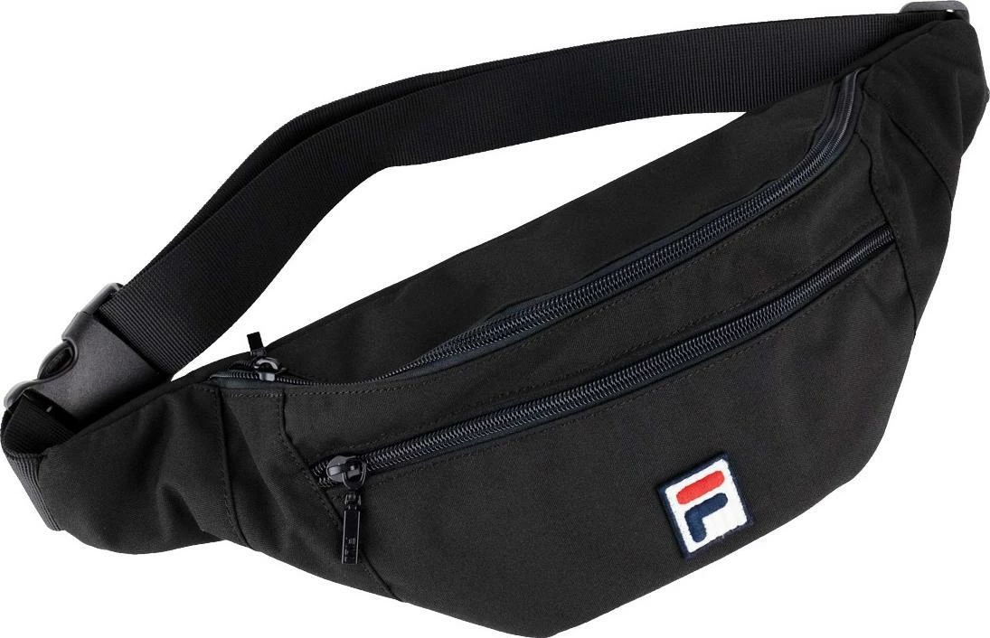 Çantë beli Fila Bissau FBU0010-80009, 33 x 12 x 9 cm, kanavacë e veshur, e zezë
