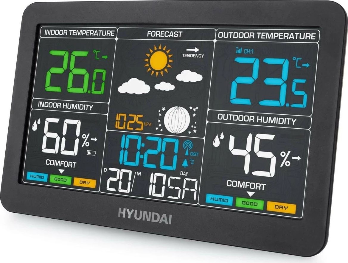 Stacion moti Hyundai HY-4480, ekran me ndriçim, sensor wireless, zi