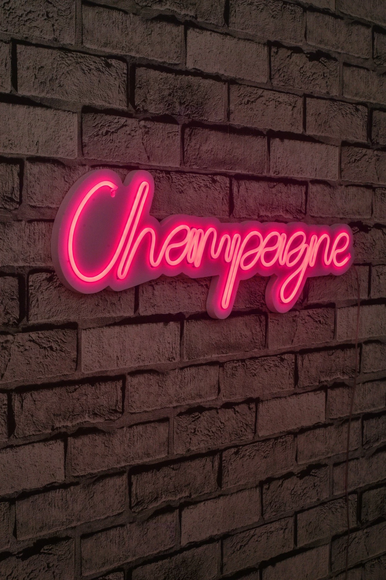 Dritë dekorative LED për mur, plastikë, ngjyrë rozë, Champagne