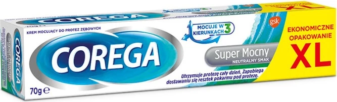 Krem ngjitës për proteza Corega Super Strong Neutral Flavor 70g