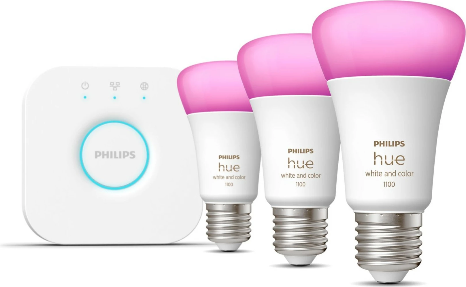 Dritë e mençur Philips Hue White and colour ambience Starter kit E27, Bluetooth/Zigbee, Bardhë