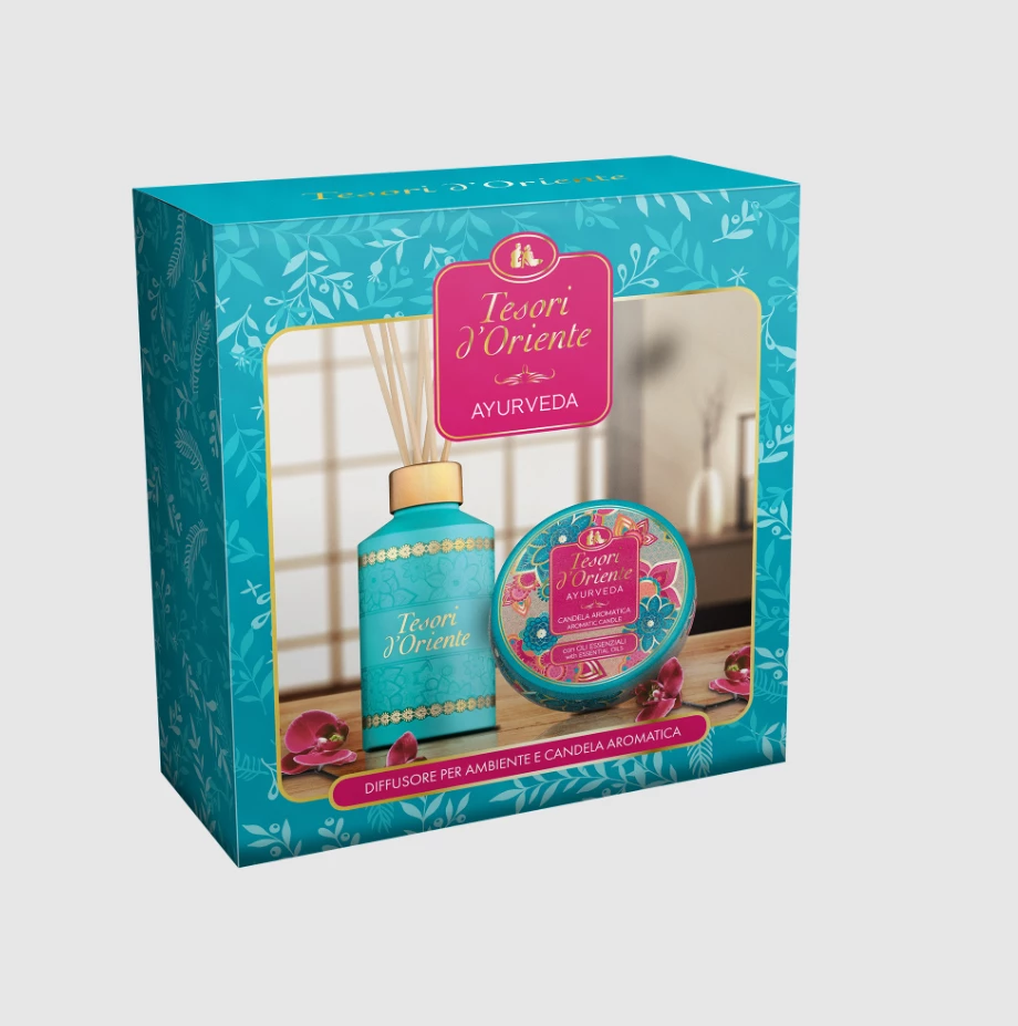 Set Tesori D'Oriente  Set Diffu Ambiente 200ml + Candela, 109 gr