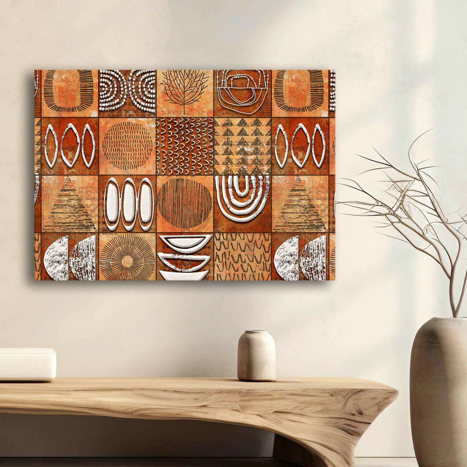 Pikturë dekorative në kanavacë, shumëngjyrëshe, Wallity, 70100Wabisabi-008, 70x100cm