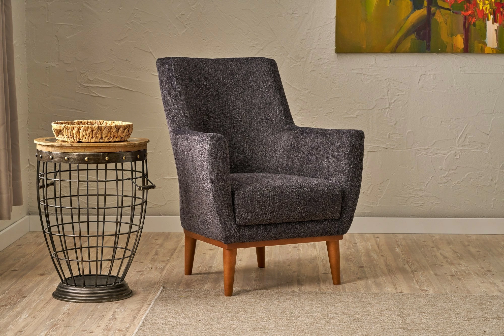 Karrige wing Atelier del Sofa, Gonca, anthracite v2