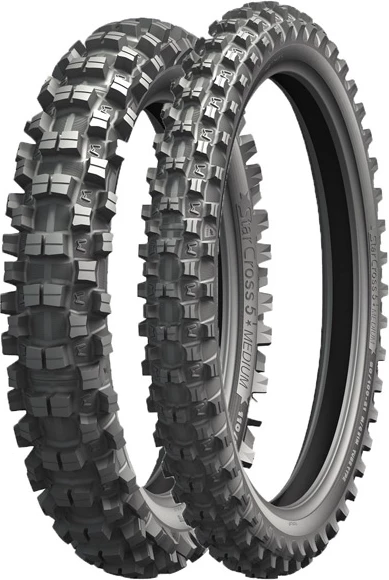 Gomë motoçiklete Michelin Starcross 5 Medium 70/100-19 42M TT (F), e zezë
