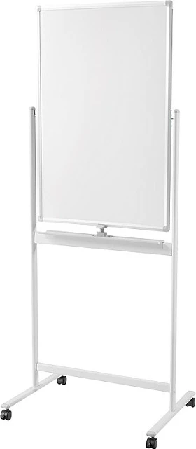 Tabela e bardhë Dry Erase LogiLink, mobile, dyanshme, metal, 60x90cm
