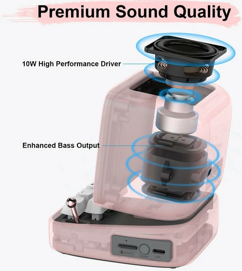 Altoparlant DIVOOM DitooPro (Pembe)