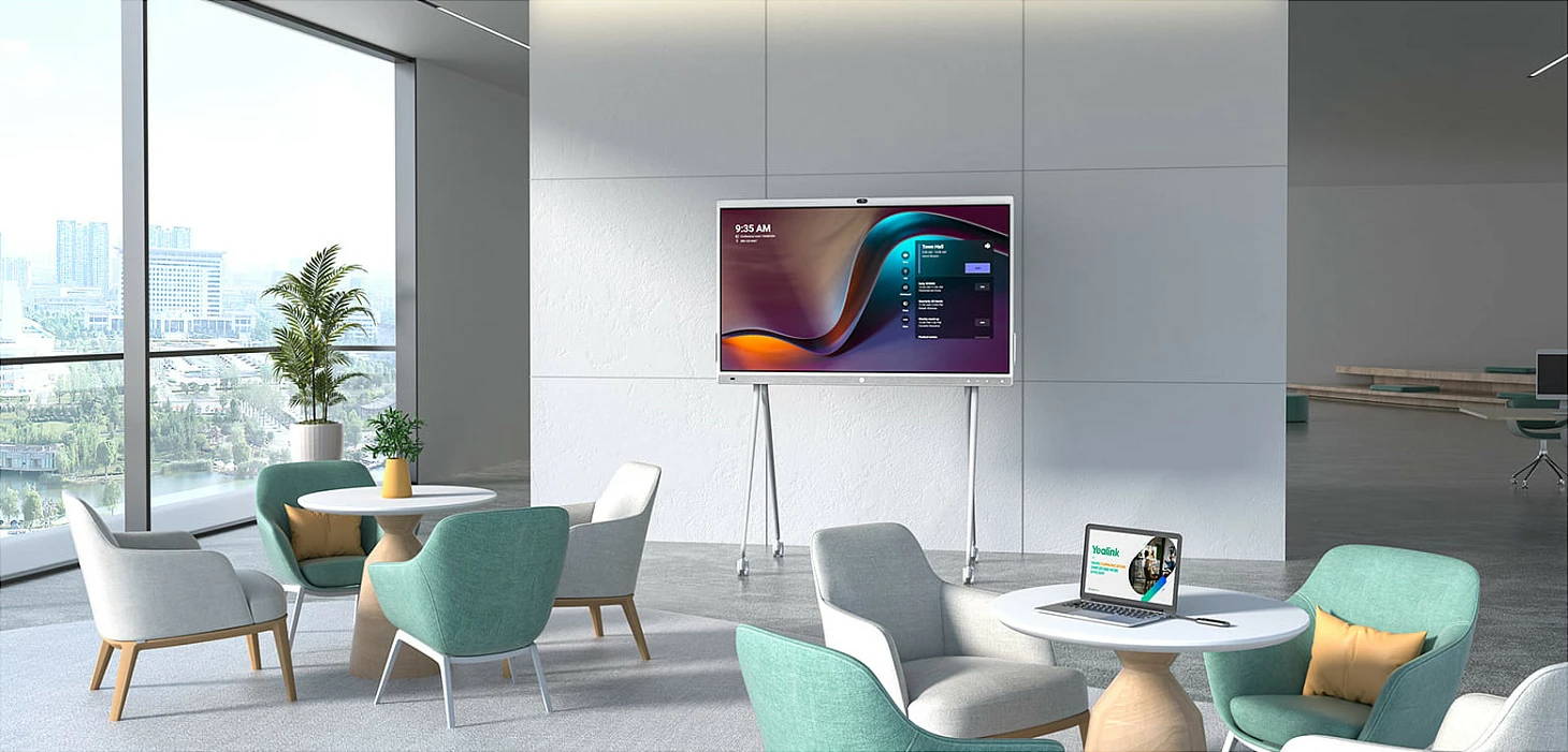Panel interaktiv Yealink MeetingBoard 65", LED, 4K, Wi-Fi
