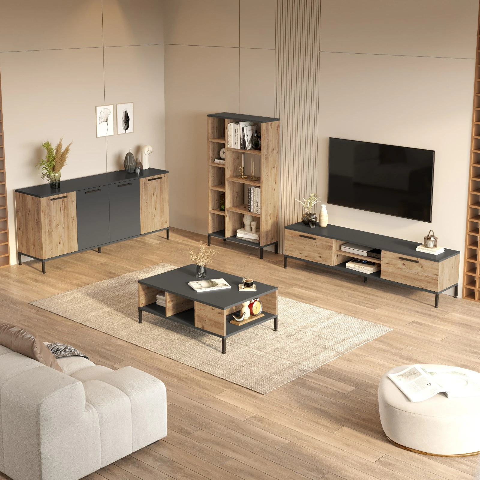 Set mobiljesh për dhomë dite, Hanah Home, Rl6-Aa