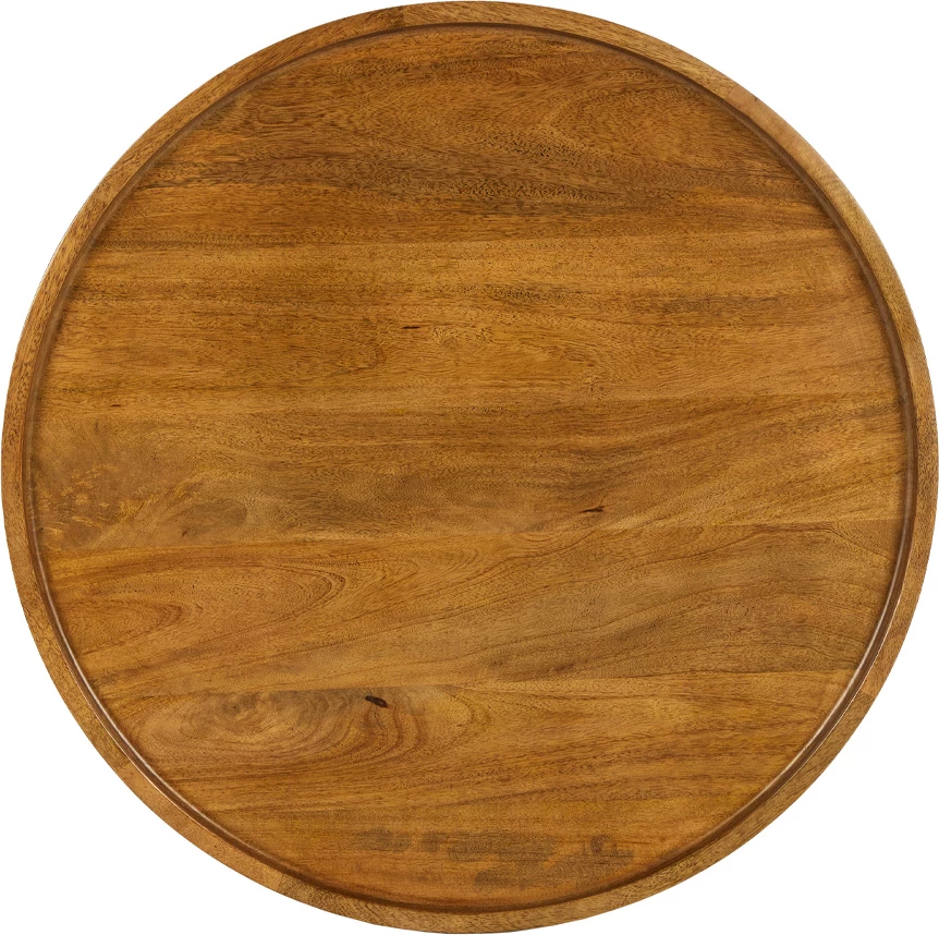 Tavolinë kafeje Arab, dru mango, ngjyrë arre, 80x80x40 cm