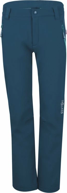 Pantallona softshell për fëmijë Trollkids, kaltër