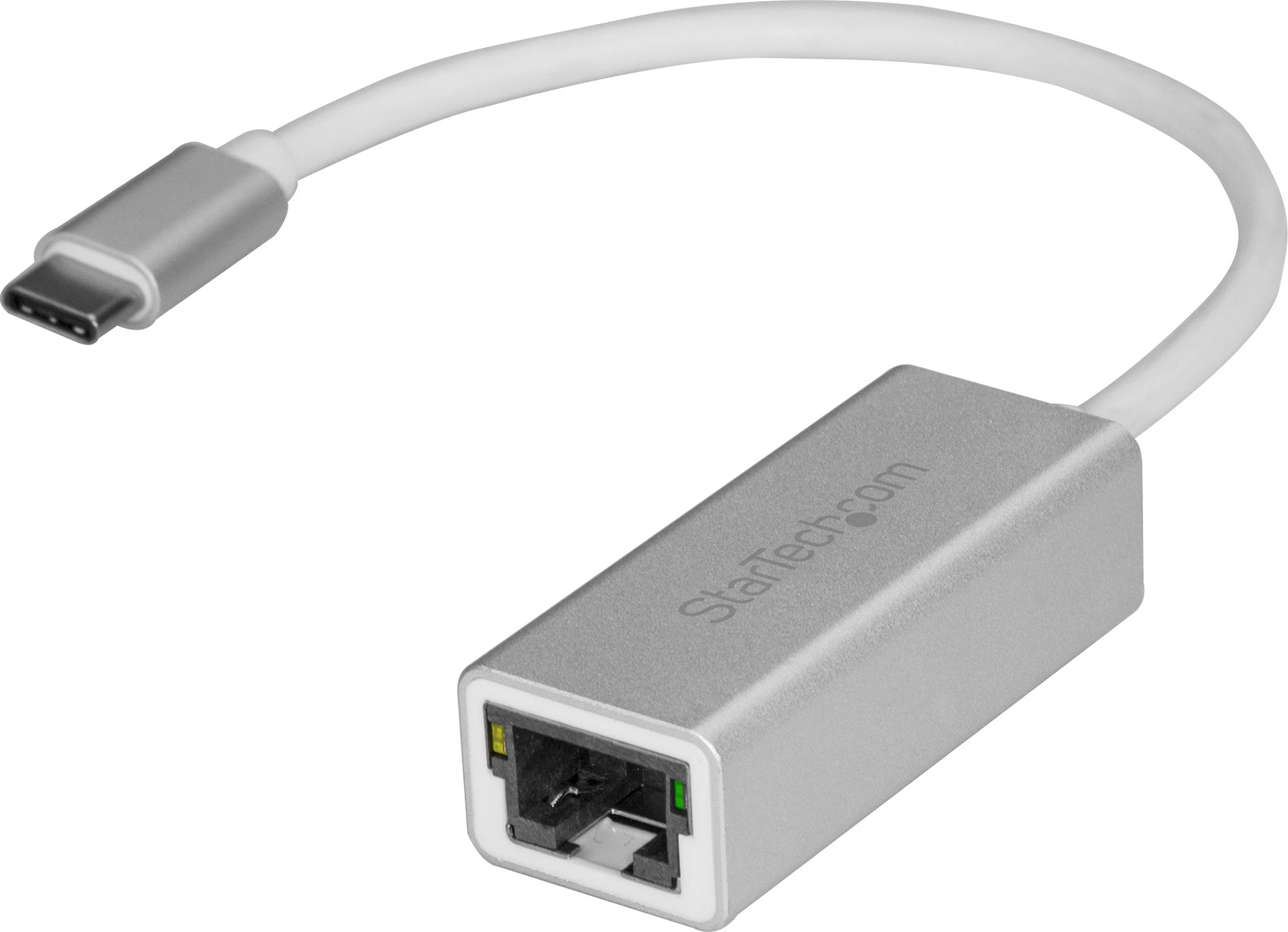 Adapter rrjeti StarTech US1GC30A, USB-C në Gigabit Ethernet RJ-45, 10/100/1000 Mbps, alumin, argjendtë