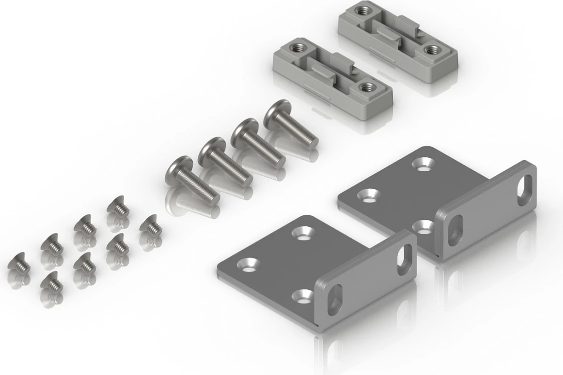 Kit montimi Ubiquiti UACC-Rack-Ear-1U, veshë racku 1U, 2 copë, gri