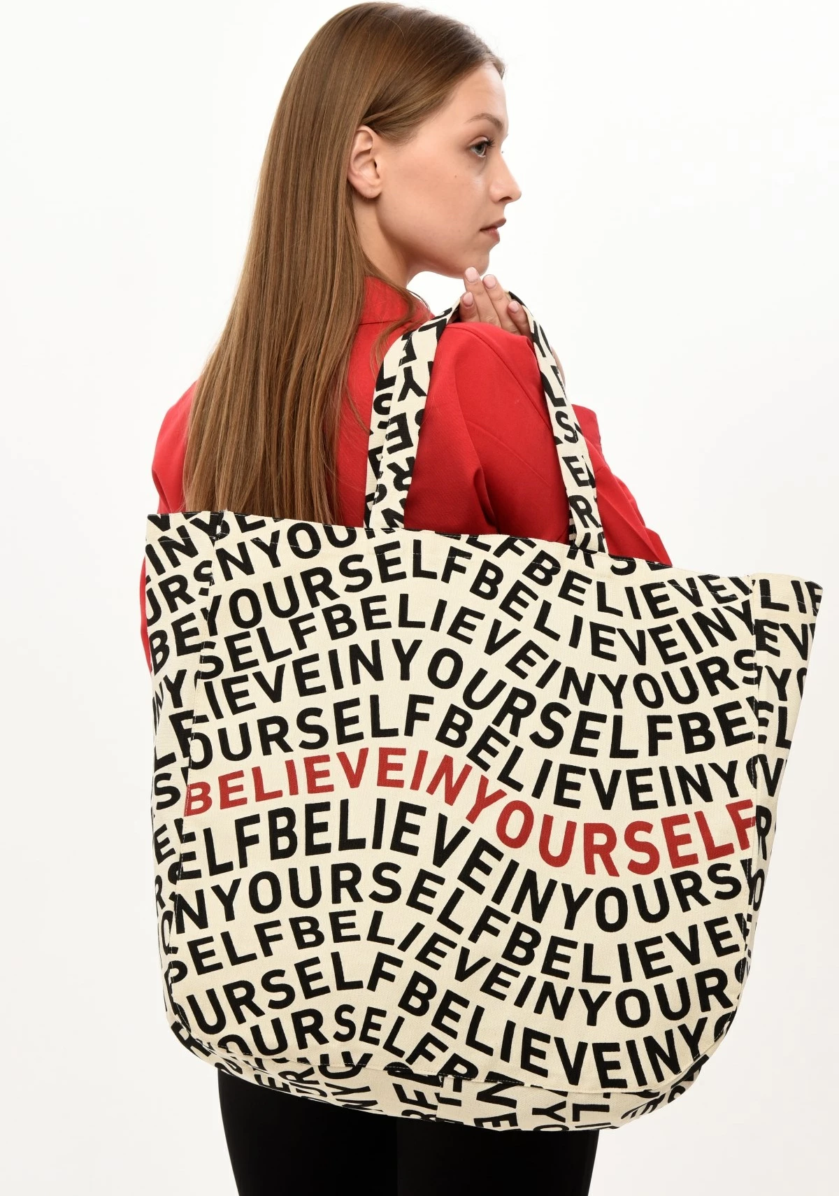 Çantë tote Zoozie Bags, krem, 2046