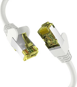 Kabllo rrjeti EFB Elektronik Cat6a S/FTP, RJ45-RJ45, 0.5 m, e bardhë