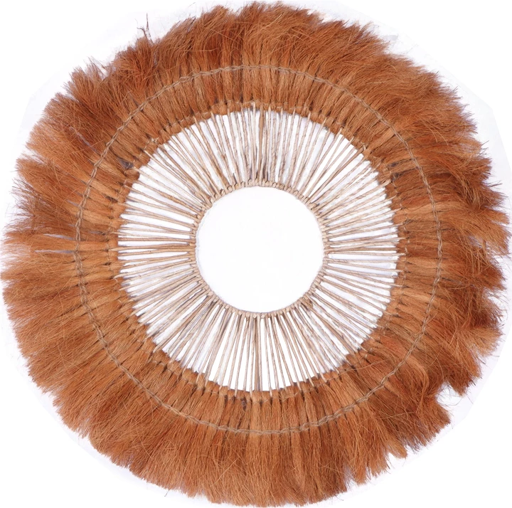 Dekor muri Ramine Inart, dru banane, ngjyrë natyrale, D70x10cm