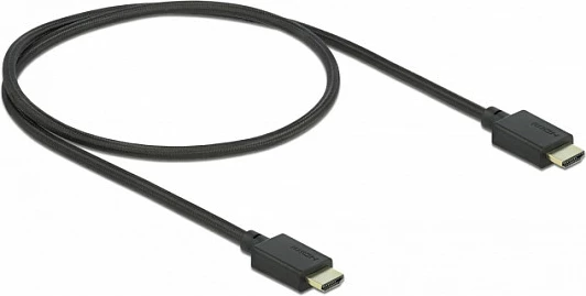 Kabllo HDMI DeLOCK High Speed 48Gbps, 0.5m, 8K@60Hz, HDR/eARC, e zezë