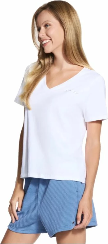 Maicë Skechers Signature V-Neck Tee TP167, e bardhë [Madhësia: XL]