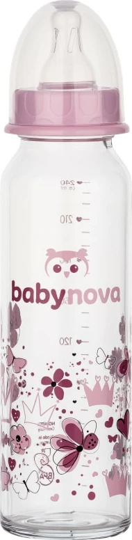 Babynova Shishe e qelqit me qafë standarde 240ml