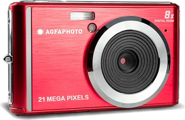 Kamerë digjitale kompakte AgfaPhoto Realishot DC5200, 21MP, HD 720p, 8x zoom, e kuqe