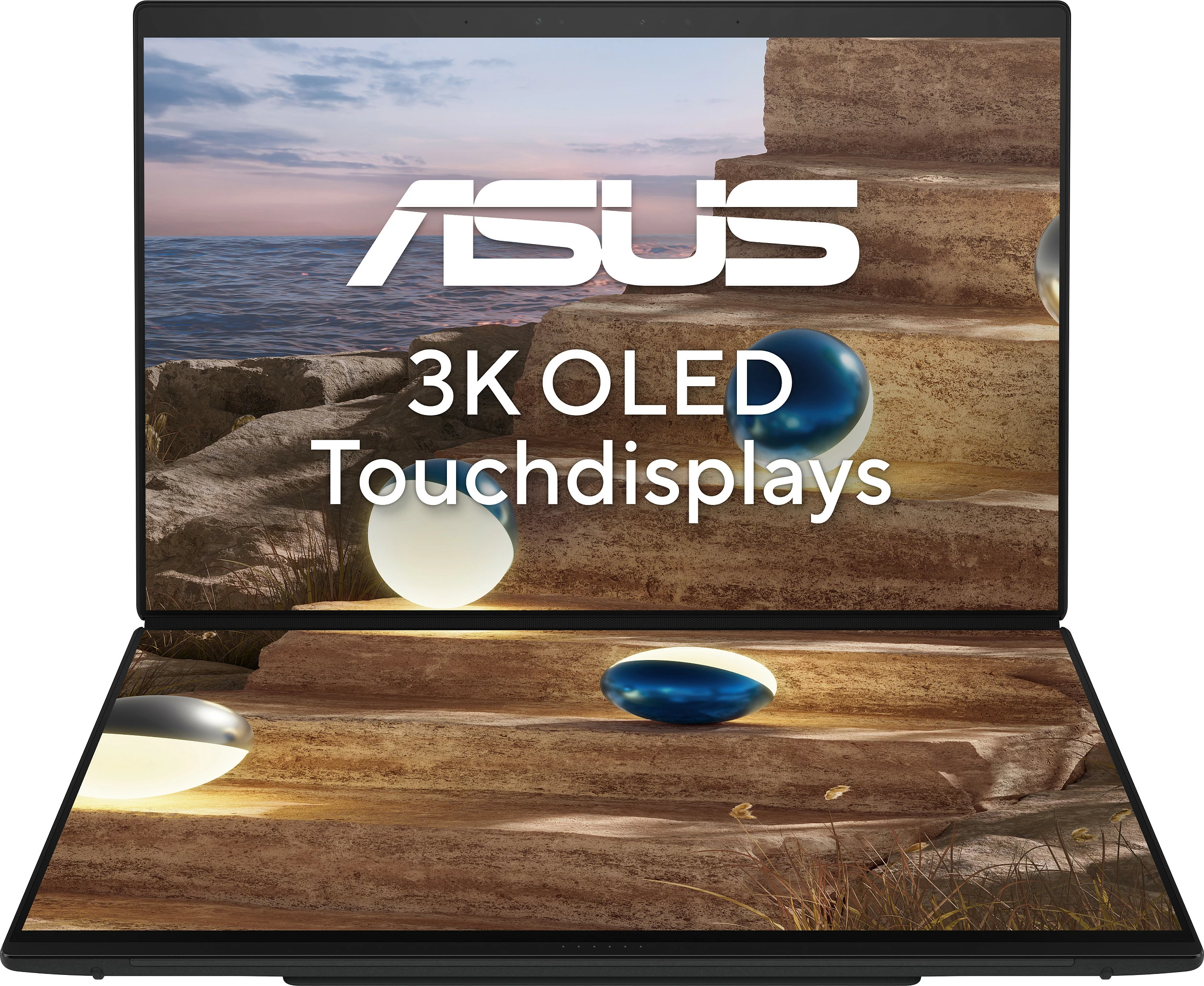 Laptop ASUS Zenbook Duo 14 UX8407AA-SN469X, CU9 386H, 32GB RAM, 1TB SSD, Windows 11 Pro, Touch